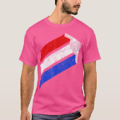 B-2 Bomber Usa Contrails Red White Blue Stealth B2 T-Shirt (Vorderseite)