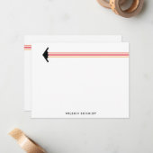 B-2 Bromber-Dreifarbenstreifen-Bodenbeläge Mitteilungskarte (Vorderseite/Rückseite Beispiel)