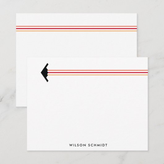 B-2 Bromber-Dreifarbenstreifen-Bodenbeläge Mitteilungskarte (Vorne/Hinten)