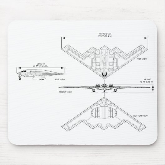 B-2-Geist Mousepad (Vorne)