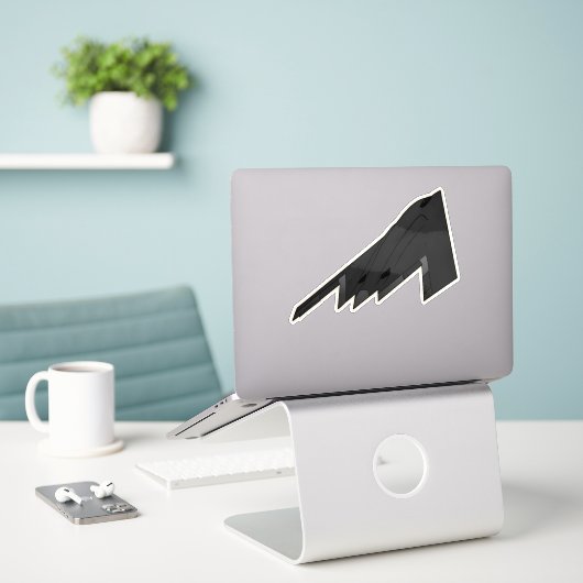 B-2 Geist, Tarnkappenflugzeug Aufkleber (Laptop auf Schreibtisch)
