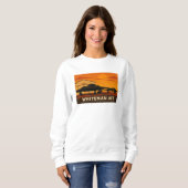 B-2 Jet Sunset Art - Whiteman AFB Poster Style Sweatshirt (Vorne ganz)