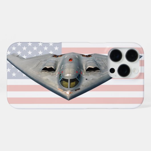 B-2 SPIRIT iPhone HÜLLE (Rückseite (Horizontal))