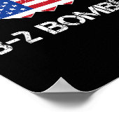 B-2 Spirit Stealth Bomber Flag US Military Aircra Poster (Ecke)