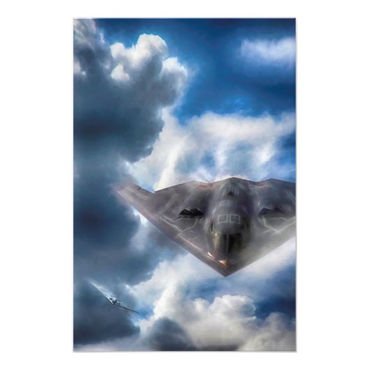 B-2 Spirit Stealth Bomber GHOST MAKER Foto Print (Vorne)