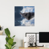 B-2 Spirit Stealth Bomber GHOST MAKER Poster (Heimbüro)