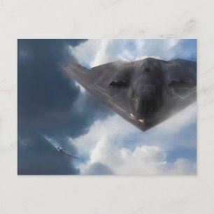 B-2 Spirit Stealth Bomber GHOST MAKER Postkarte