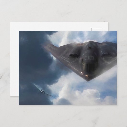 B-2 Spirit Stealth Bomber GHOST MAKER Postkarte (Vorne/Hinten)