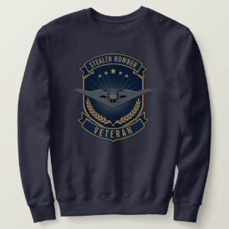 B-2 Spirit-Tarnkappenbomber Veteranen-Emblem Sweatshirt