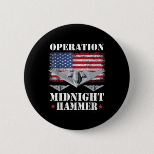 B-2-Tarnkappen-Jet-Shirt Operation Midnight Hammer Button