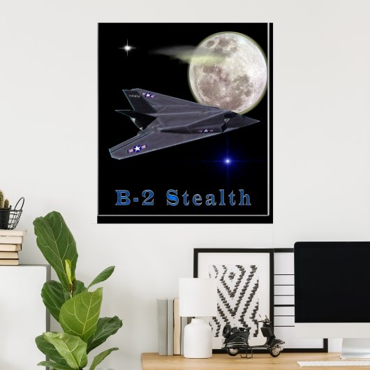 b-2-Tarnkappenposter Poster (Heimbüro)
