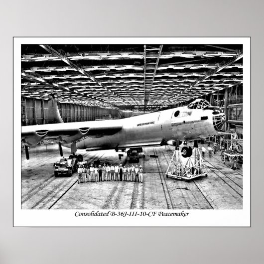 B-36 Plakat/Druck für Flugzeuge der Peacemaker-Qua Poster (Vorne)
