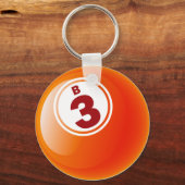B 3 BINGO BALL SCHLÜSSELANHÄNGER (Vorderseite)