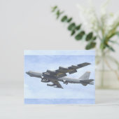 B-52 BOMBER POSTKARTE (Stehend Vorderseite)