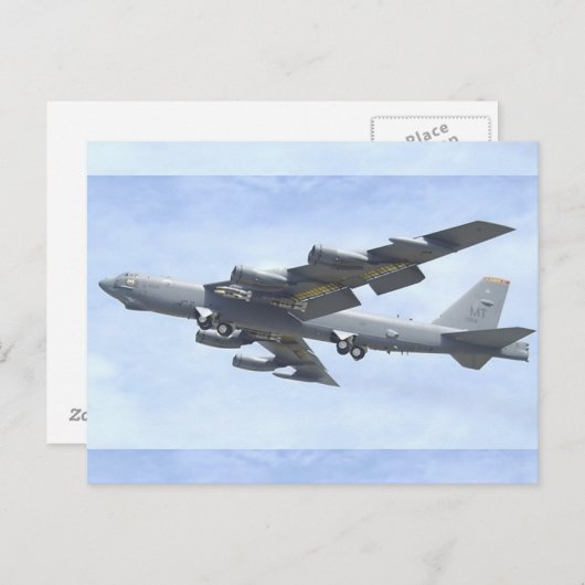 B-52 BOMBER POSTKARTE (Vorne/Hinten)