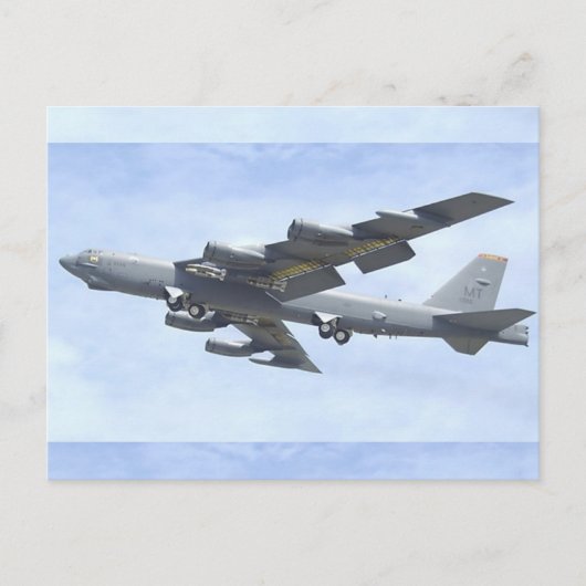 B-52 BOMBER POSTKARTE (Vorderseite)