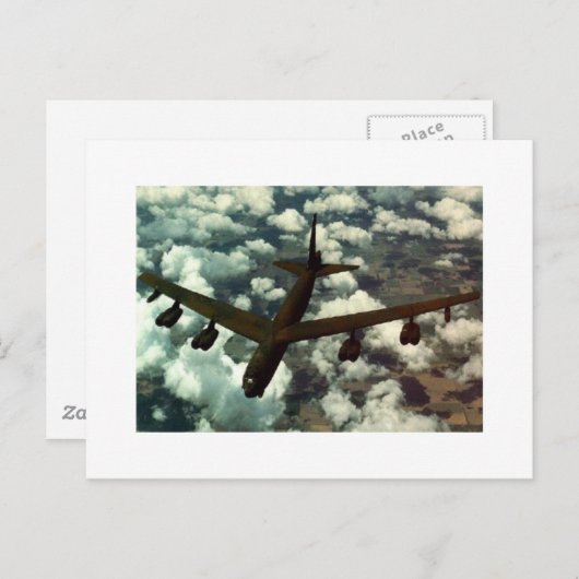 B-52 Bomber Postkarte (Vorne/Hinten)
