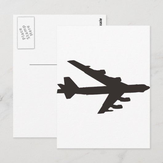 B-52 Bomber Postkarte (Vorne/Hinten)
