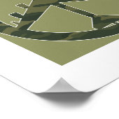 B-52 - Frieden durch Kraft - Friedenssymbol Poster (Ecke)