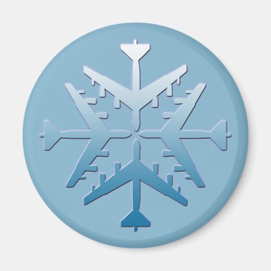 B-52 Schneeflocke Magnet (Vorne)