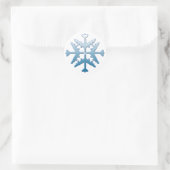 B-52 Schneeflocke Runder Aufkleber (Tasche)