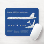 B-52 Stratofestress - Flugzeugkonzepte ABD Mousepad (Mit Mouse)