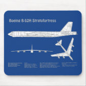 B-52 Stratofestress - Flugzeugkonzepte ABD Mousepad (Vorne)