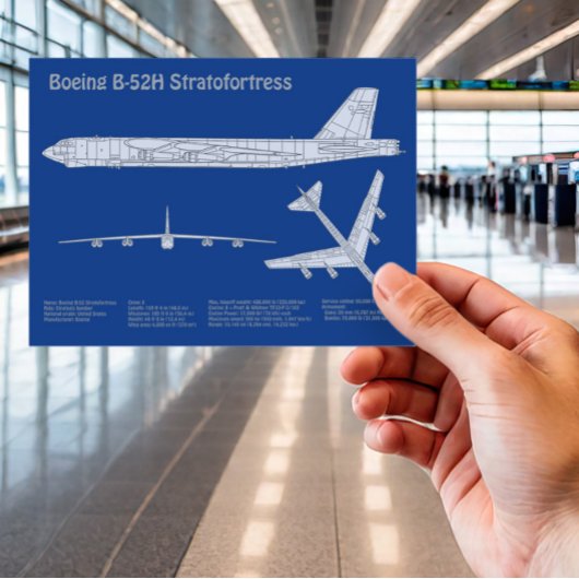 B-52 Stratofestress - Flugzeugkonzepte ABD Postkarte
