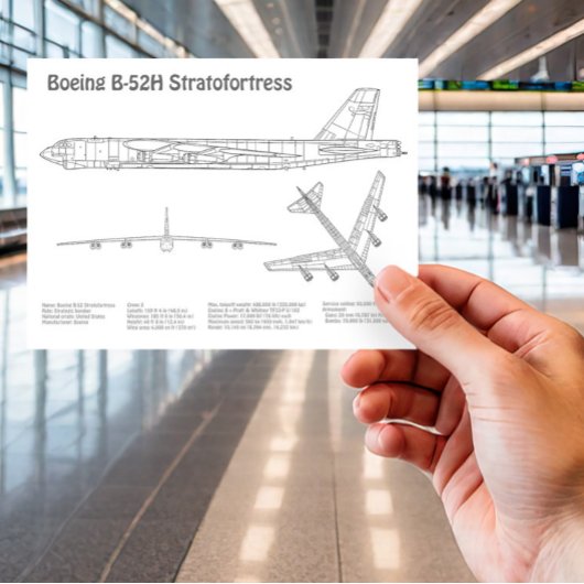 B-52 Stratofestress - Flugzeugkonzepte BD Postkarte