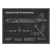 B-52 Stratofestress - Flugzeugkonzepte PD Fotodruck (Vorne)