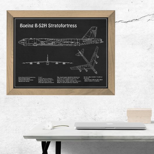 B-52 Stratofestress - Flugzeugkonzepte PD Fotodruck