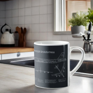 B-52 Stratofestress - Flugzeugkonzepte PD Kaffeetasse