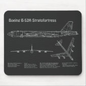 B-52 Stratofestress - Flugzeugkonzepte PD Mousepad (Vorne)