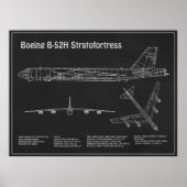B-52 Stratofestress - Flugzeugkonzepte PD Poster (Vorne)