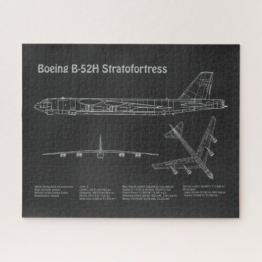 B-52 Stratofestress - Flugzeugkonzepte PD Puzzle (Horizontal)