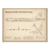 B-52 Stratofestress - Flugzeugkonzepte SD Fotodruck (Vorne)
