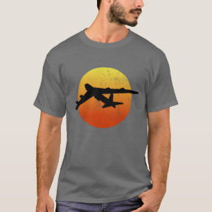 B-52 Stratofestress Silhouette Sunset Bomber B52 T-Shirt