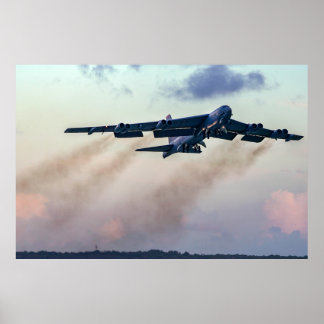 B-52 Stratofestress Sunset Flight Poster