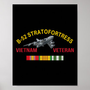 B-52 Stratofestress Vietnam Veteran B-52 Bomber Ai Poster