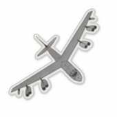 B-52 Stratofestung, Bomberflugzeug Aufkleber (Vorderseite)