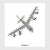 B-52 Stratofestung, Bomberflugzeug Aufkleber (Blatt)