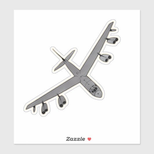 B-52 Stratofestung, Bomberflugzeug Aufkleber (Blatt)