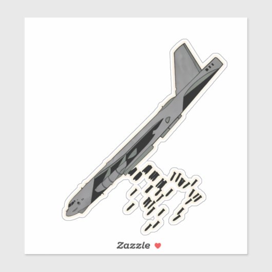 B-52, Stratofestung, Bomberflugzeuge Aufkleber (Blatt)