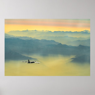 B-52 Stratofestung im Nebel Poster