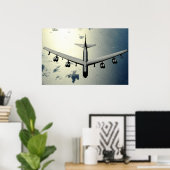 B-52 Stratoforfestungs-Luftfahrzeug Poster (Heimbüro)