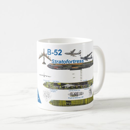 B-52D "Big Bly" Stratofestress w SAC Milky Way Kaffeetasse (VorderseiteRechts)