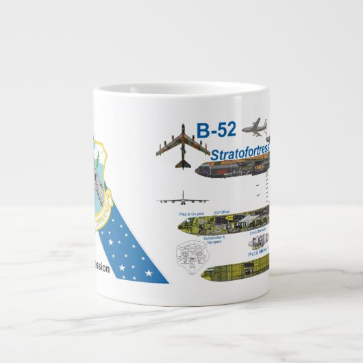B-52D "Big Bly" Stratofestung Jumbo-Tasse (Vorderseite)