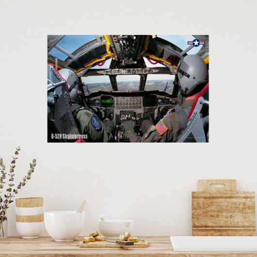 B-52H STRATOFORSTESCOCKPIT POSTER (Küche)