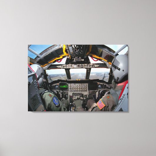 B-52H STRATOFORTRESS COCKPIT 24x36 Leinwanddruck (Vorderseite)