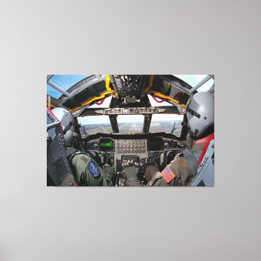 B-52H STRATOFORTRESS COCKPIT 40x60 Leinwanddruck (Vorderseite)